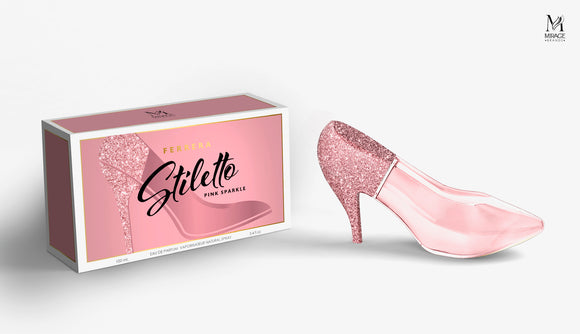 Ferrera Stiletto Pink Sparkle for Women (MCH)