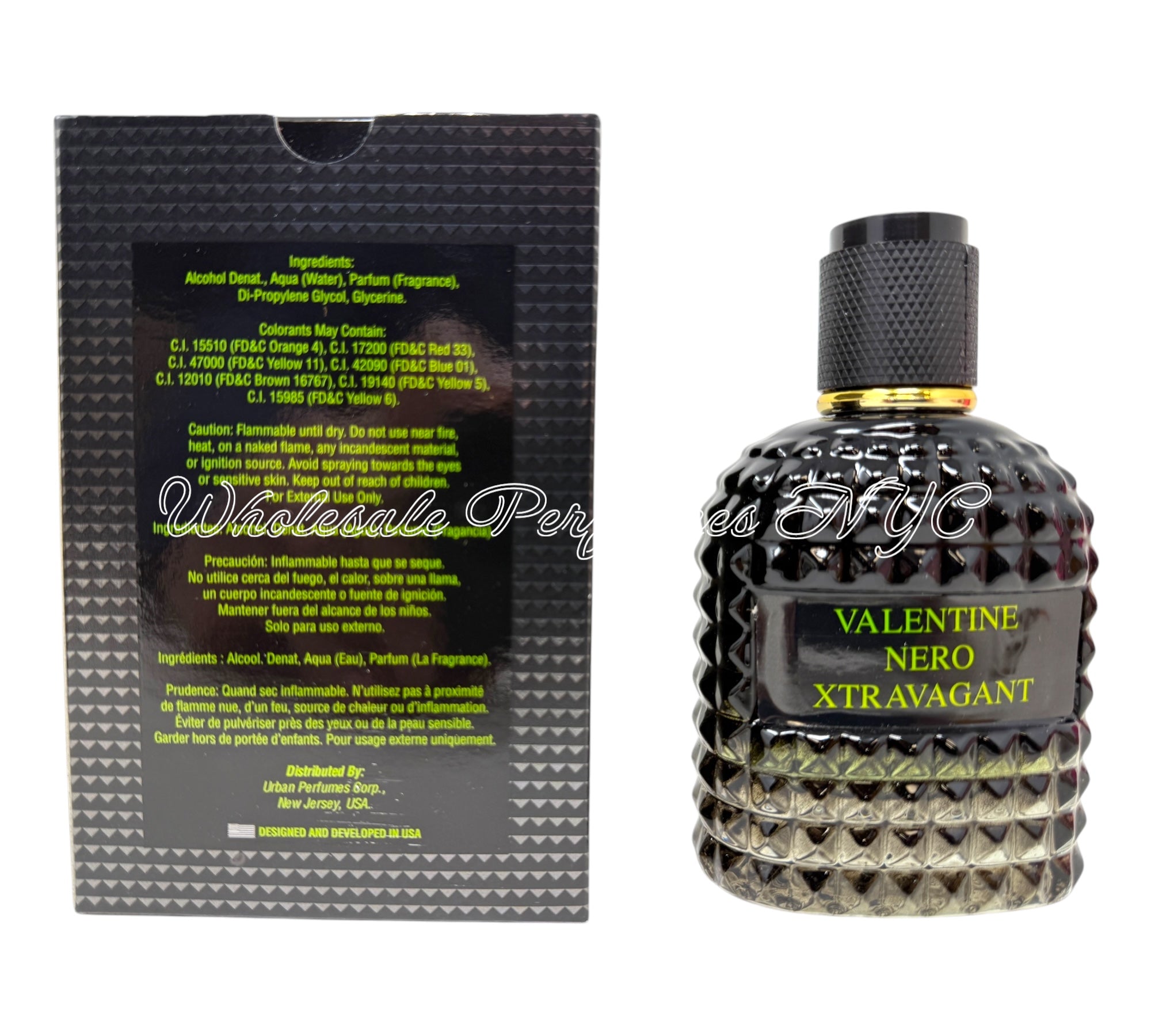 VALENTINO EXTRA カンパニョーロ ヴァレンチノエクストラ Valentine Nero Xtravagant for Men (Urban) – Wholesale Perfumes NYC