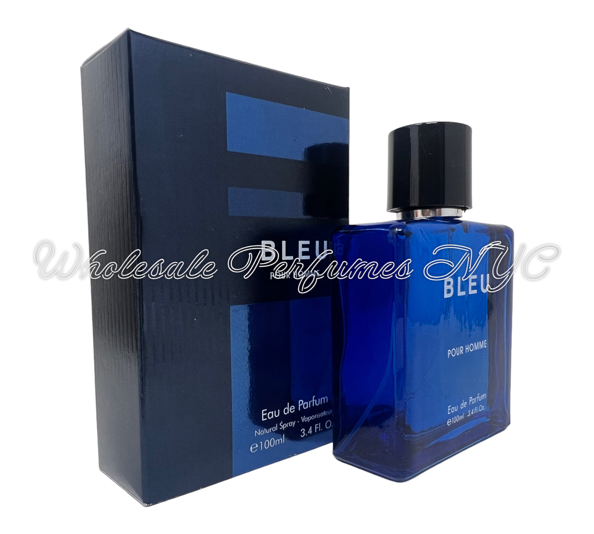 Blu Pour Homme Cologne for Men Eau De Toilette Natural Spray Masculine  Scent, 3.4 Fl Oz 