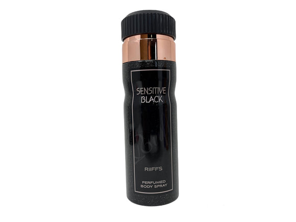 Sensitive Black by Riffs Perfumed Body Spray for Women - 6.67oz/200ml