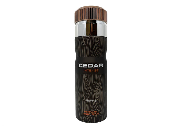 Cedar Intense by Riffs Perfumed Body Spray for Men - 6.67oz/200ml