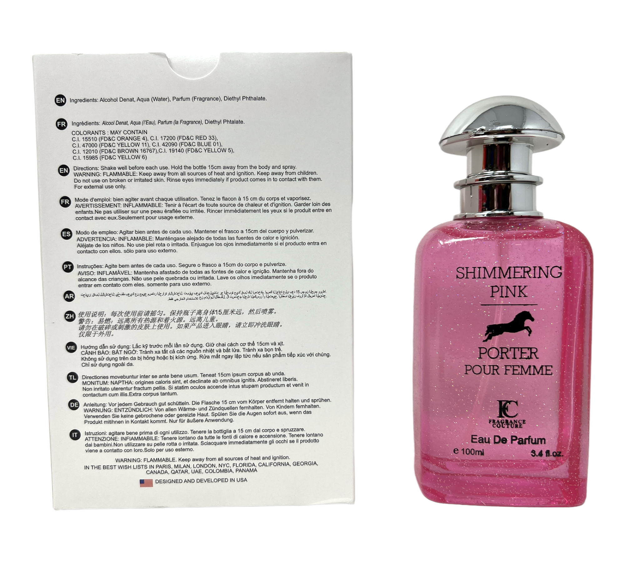 Shimmering Pink Porter for Women (FC) – Wholesale Perfumes NYC